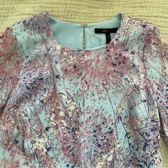 Blue and Pink BCBG Floral Dress - Picture 4 of 7